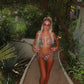 LIMITED EDITION HAND MADE AND DESIGNED IN HOUSE: ‘Exotic’ bikini set