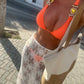 LIMITED EDITION HAND MADE AND DESIGNED IN HOUSE: Off white lace cover up maxi skirt