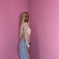 Off white lace long sleeve top