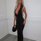 Black ruffle jumpsuit