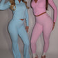PRE-ORDER GYM GIRL ERA EXCLUSIVE Blue Sculpt jacket