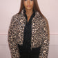Leopard print shimmer jacket