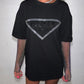 ‘Dash’ diamanté sleeve T-Shirt