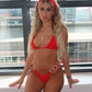 Dahlia red bikini 3 piece