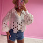 White crochet jumper