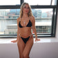 Midnight black bikini two piece