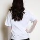 Dash Diamanté T-Shirt in white