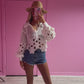 White crochet jumper